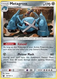 Metagross card in English