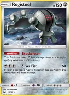 Registeel card in English