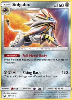 Solgaleo card in English
