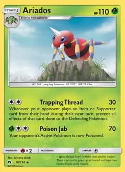 Ariados card in English