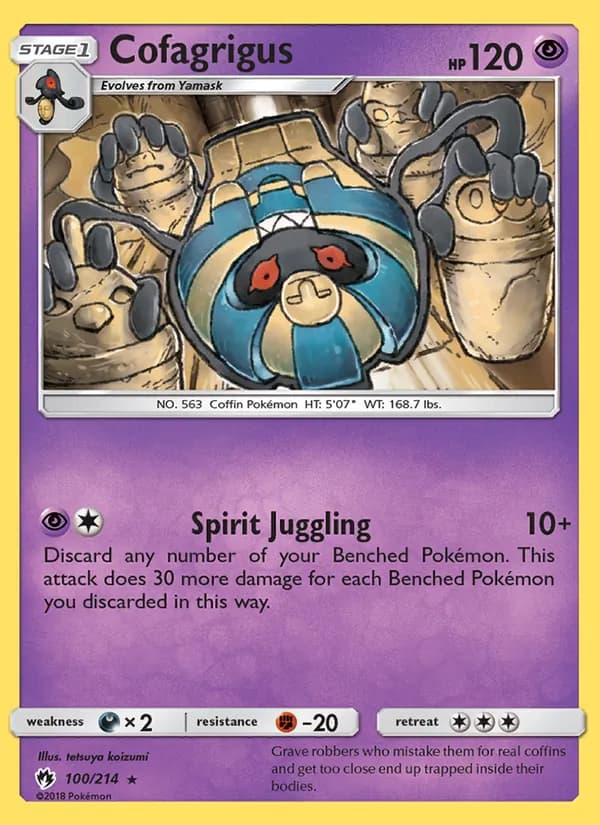 Cofagrigus card in English