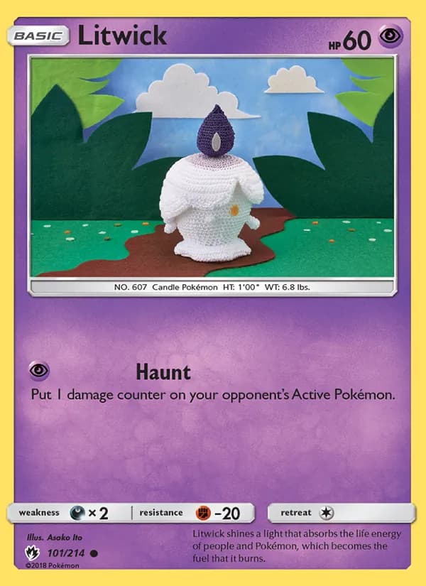 Litwick card in English