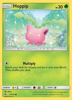 Hoppip card in English