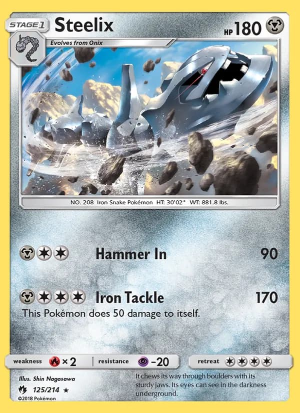 Steelix card in English