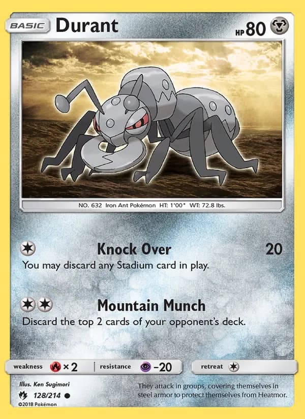 Durant card in English
