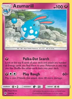 Azumarill card in English