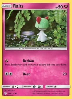 Ralts card in English