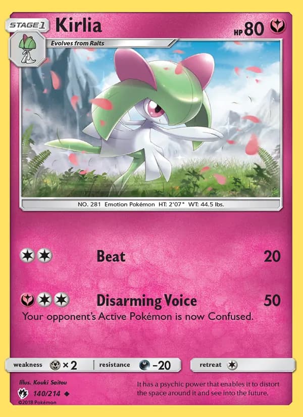 Kirlia card in English