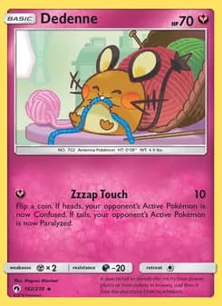 Dedenne card in English