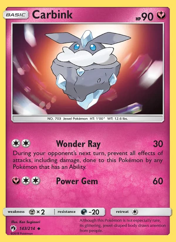 Carbink card in English
