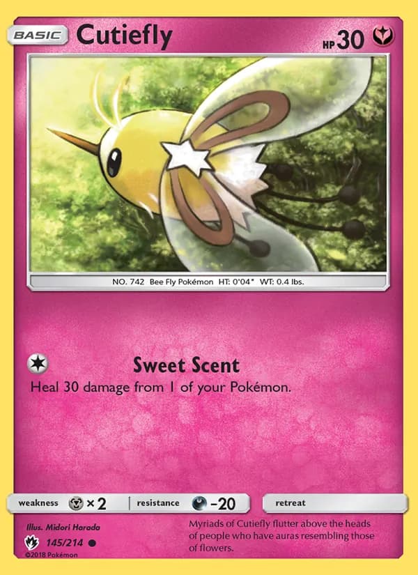 Cutiefly card in English