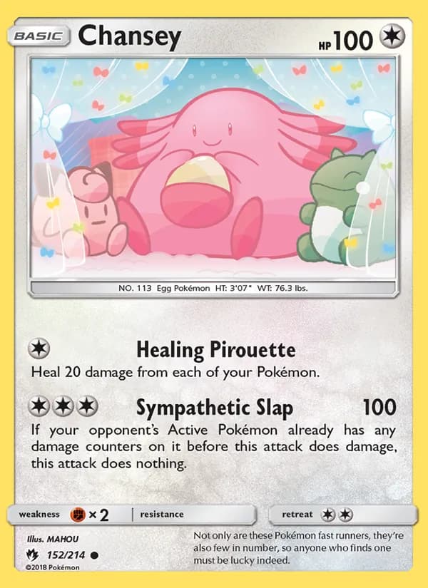 Chansey card in English