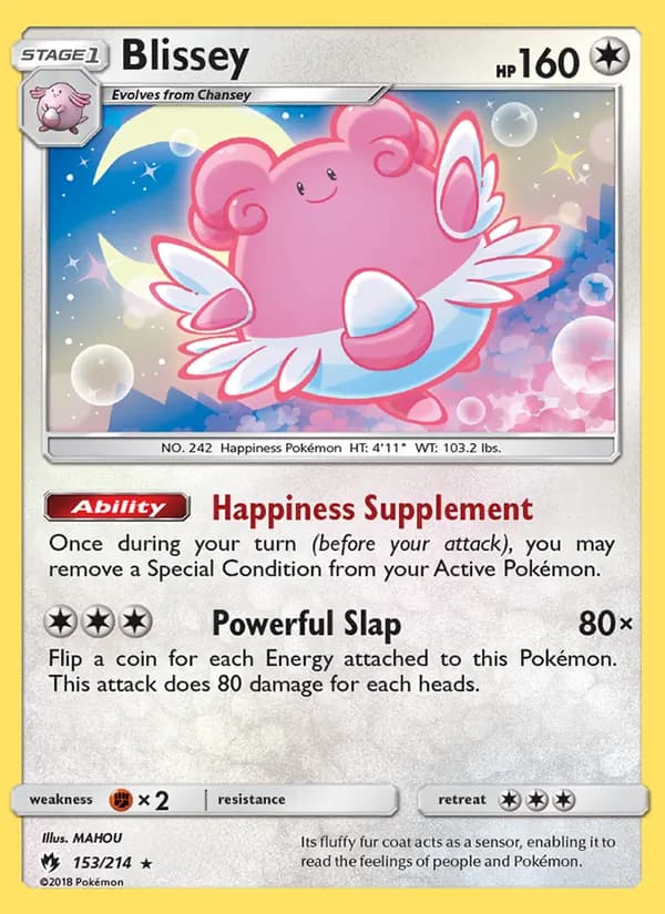 Blissey card in English