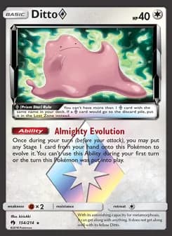 Ditto ◇ card in English