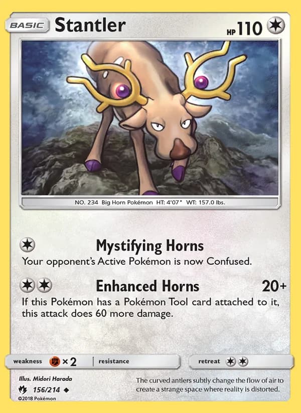 Stantler card in English
