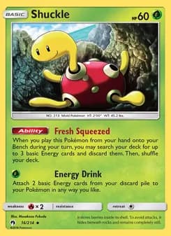 Shuckle card in English