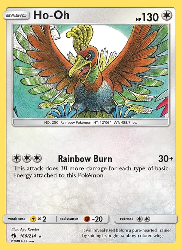 Ho-Oh card in English