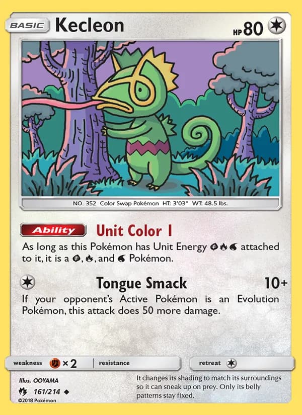 Kecleon card in English