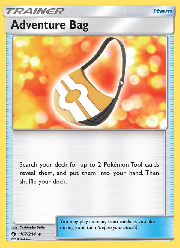 Adventure Bag card in English