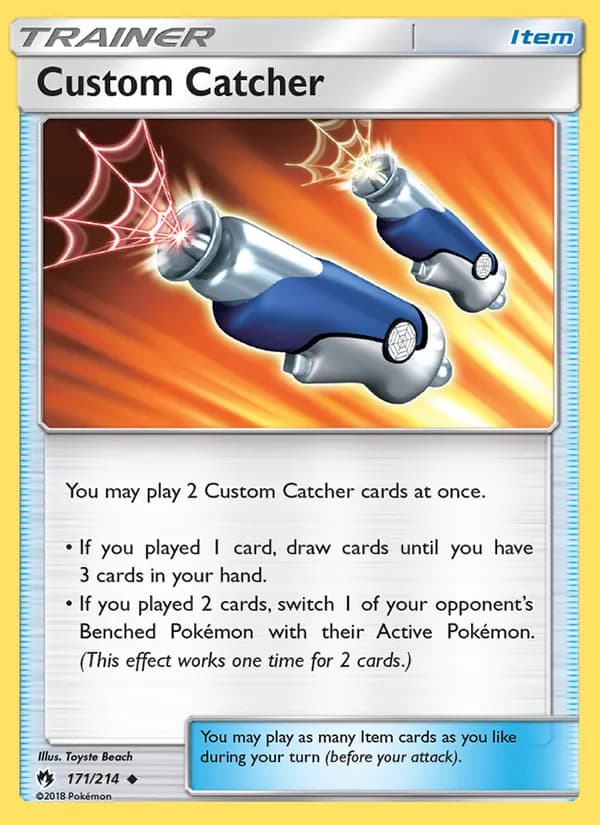 Custom Catcher card in English