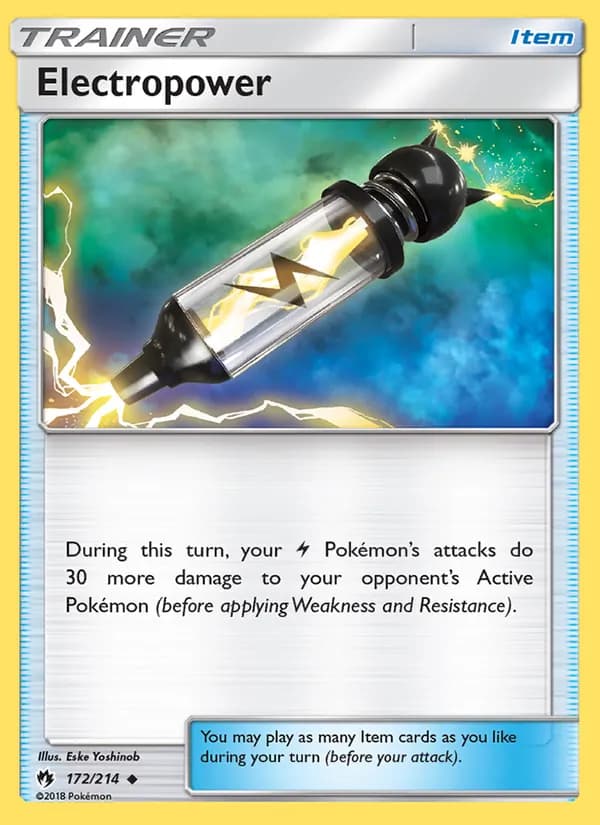 Electropower card in English