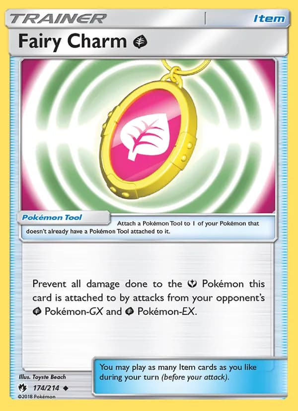 Fairy Charm Grass card in English