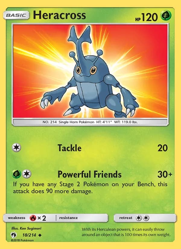Heracross card in English