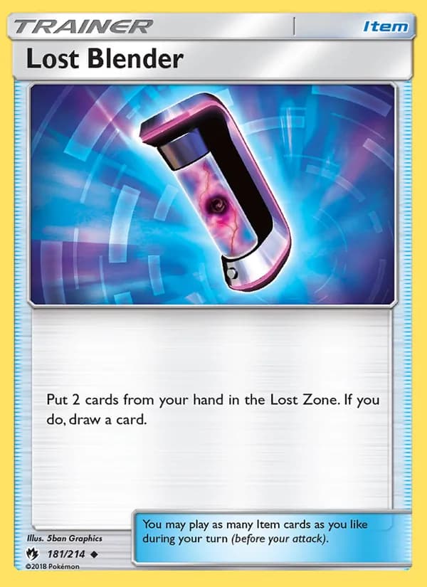 Lost Blender card in English
