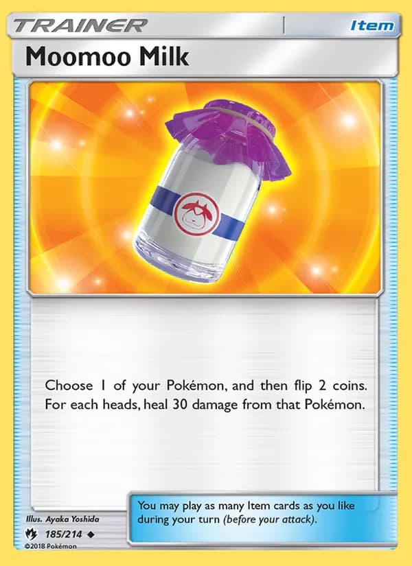 Moomoo Milk card in English