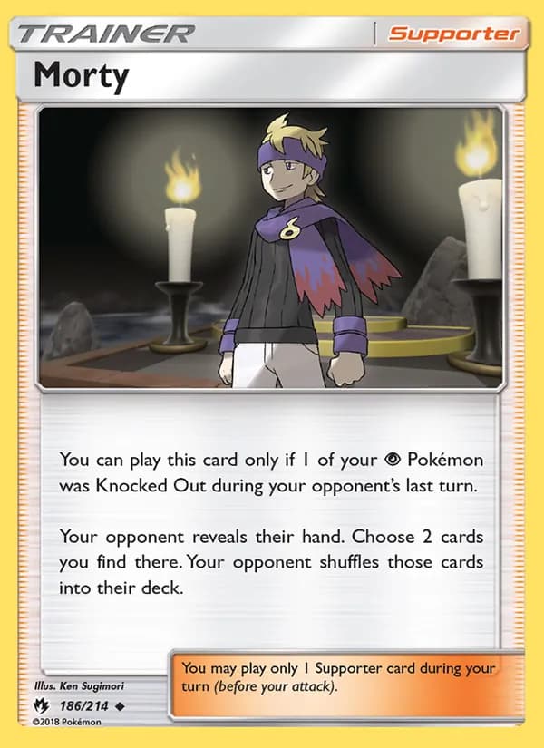 Morty card in English