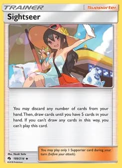 Sightseer card in English