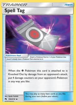 Spell Tag card in English
