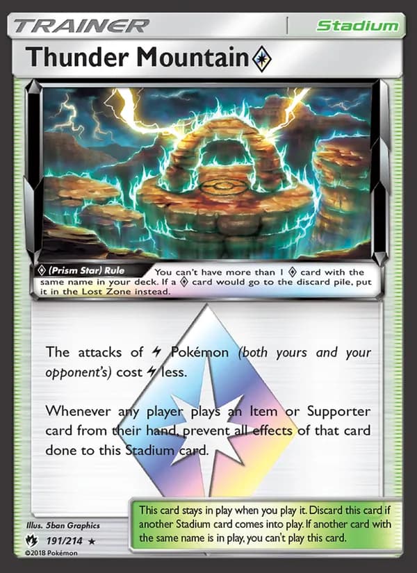 Thunder Mountain ◇ card in English