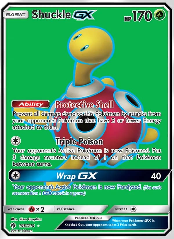 Shuckle GX card in English