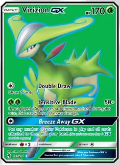 Virizion GX card in English
