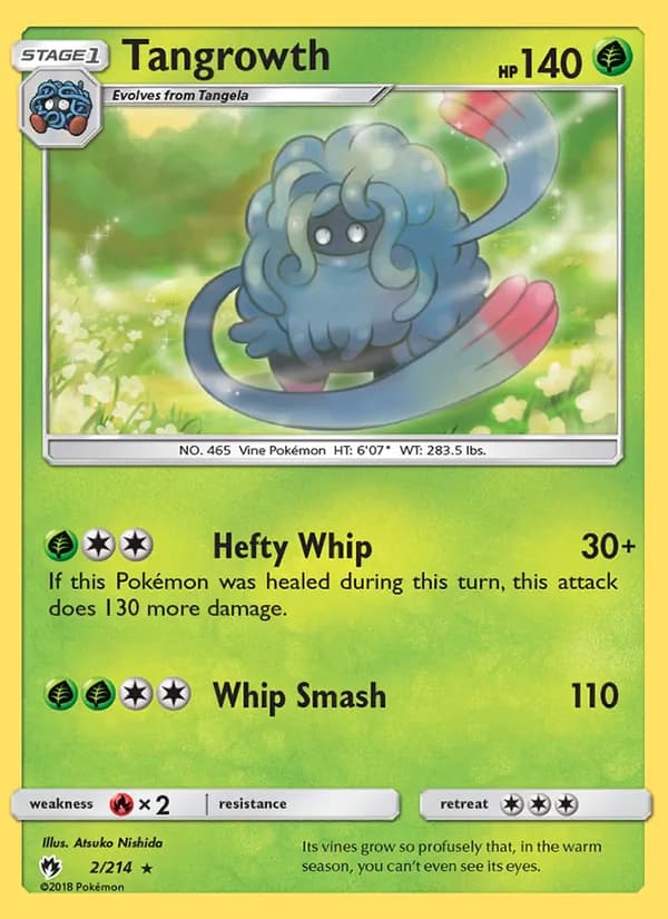 Tangrowth card in English