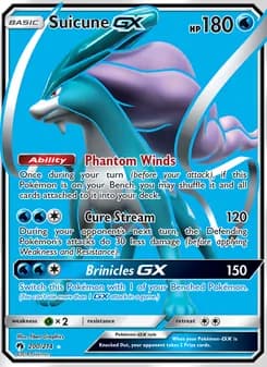 Suicune GX card in English