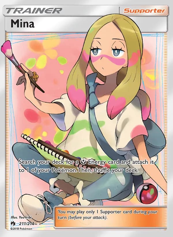 Mina card in English
