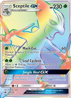 Sceptile GX card in English