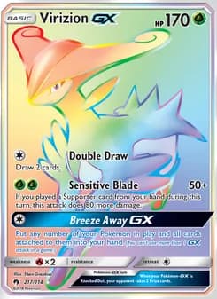 Virizion GX card in English