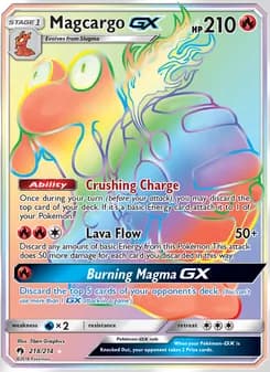 Magcargo GX card in English