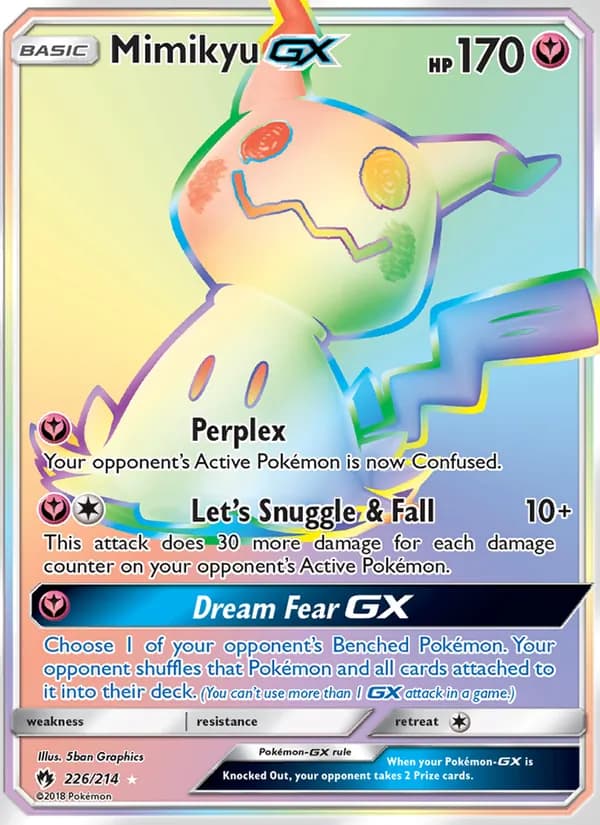 Mimikyu GX card in English