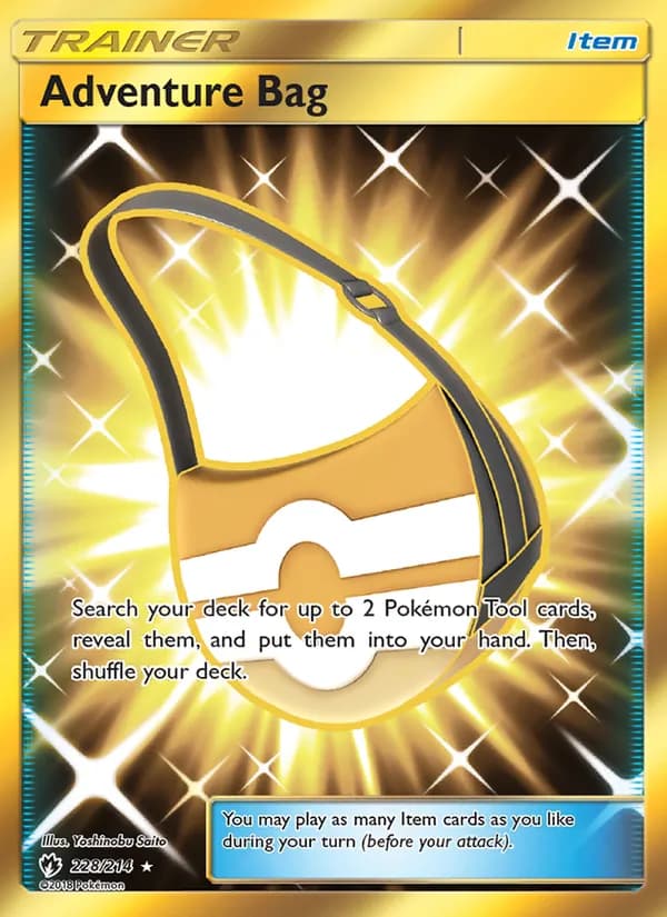 Adventure Bag card in English