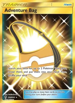 Adventure Bag card in English