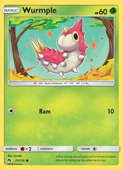 Wurmple card in English