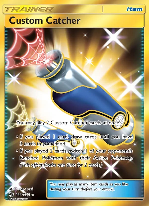 Custom Catcher card in English