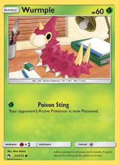 Wurmple card in English