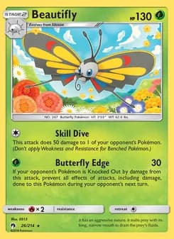 Beautifly card in English