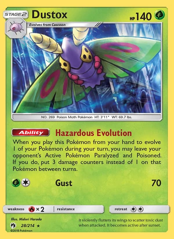 Dustox card in English