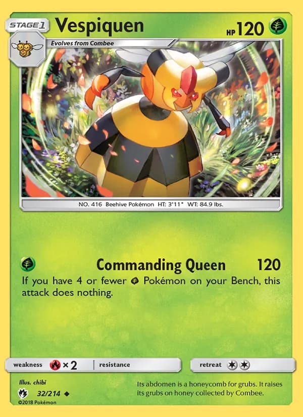 Vespiquen card in English